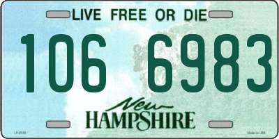 NH license plate 1066983