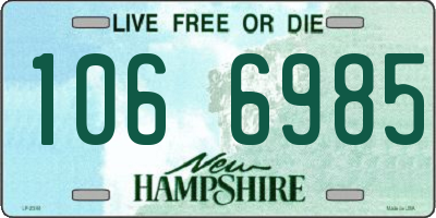 NH license plate 1066985