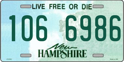 NH license plate 1066986