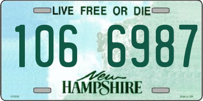 NH license plate 1066987