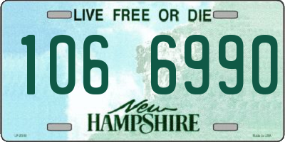 NH license plate 1066990