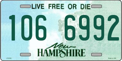 NH license plate 1066992