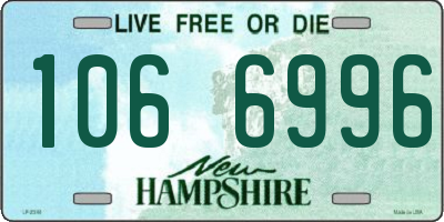 NH license plate 1066996