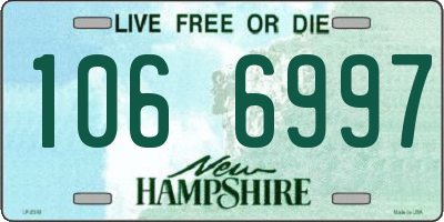 NH license plate 1066997