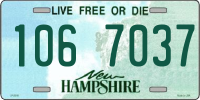 NH license plate 1067037