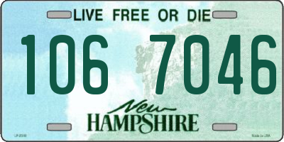 NH license plate 1067046