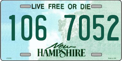 NH license plate 1067052