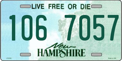NH license plate 1067057