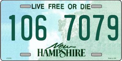 NH license plate 1067079