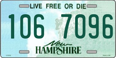 NH license plate 1067096