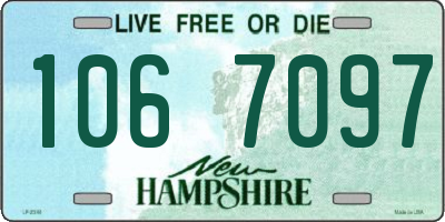 NH license plate 1067097