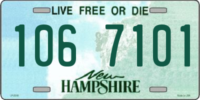 NH license plate 1067101