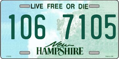 NH license plate 1067105