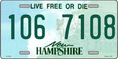NH license plate 1067108