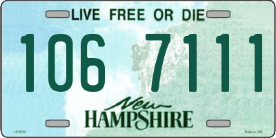 NH license plate 1067111