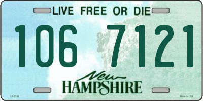 NH license plate 1067121