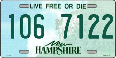NH license plate 1067122