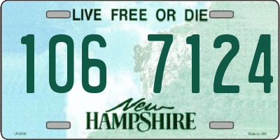 NH license plate 1067124