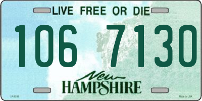 NH license plate 1067130