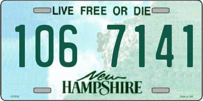 NH license plate 1067141
