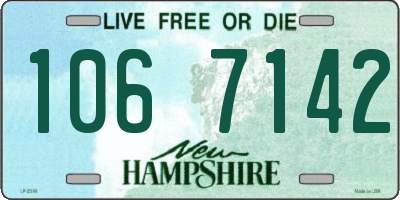 NH license plate 1067142