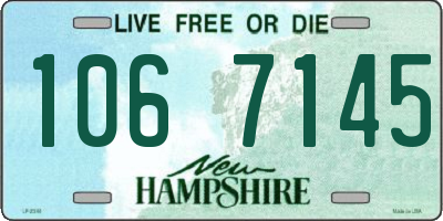 NH license plate 1067145