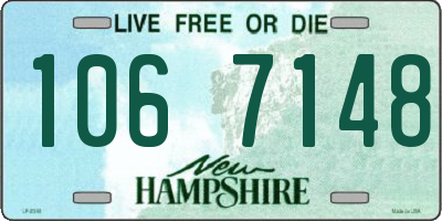 NH license plate 1067148