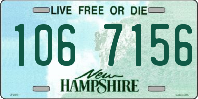 NH license plate 1067156