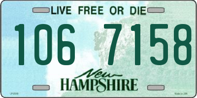NH license plate 1067158