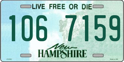 NH license plate 1067159