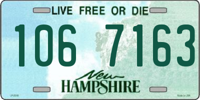 NH license plate 1067163
