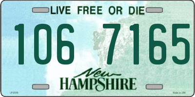 NH license plate 1067165