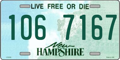 NH license plate 1067167