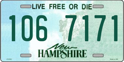 NH license plate 1067171