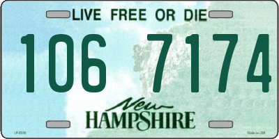 NH license plate 1067174