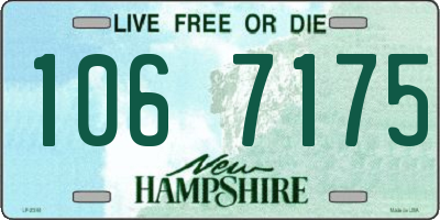 NH license plate 1067175