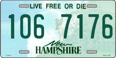 NH license plate 1067176
