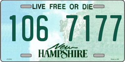 NH license plate 1067177