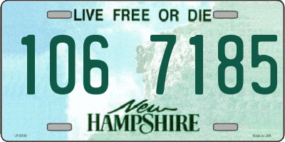 NH license plate 1067185