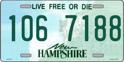 NH license plate 1067188