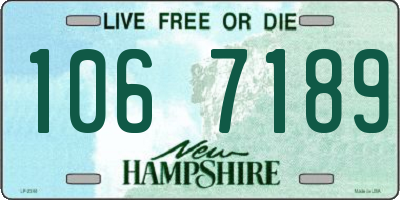 NH license plate 1067189