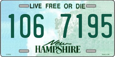 NH license plate 1067195