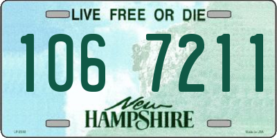 NH license plate 1067211