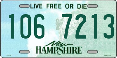 NH license plate 1067213