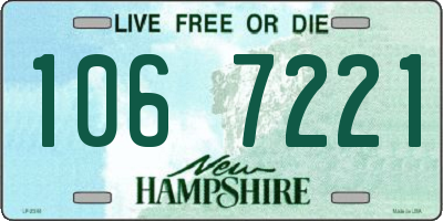 NH license plate 1067221