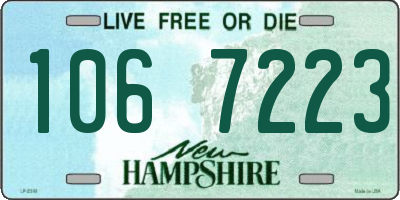 NH license plate 1067223