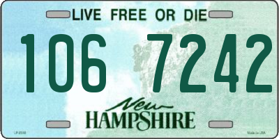 NH license plate 1067242