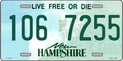NH license plate 1067255