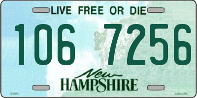 NH license plate 1067256