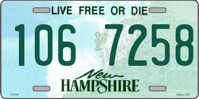 NH license plate 1067258